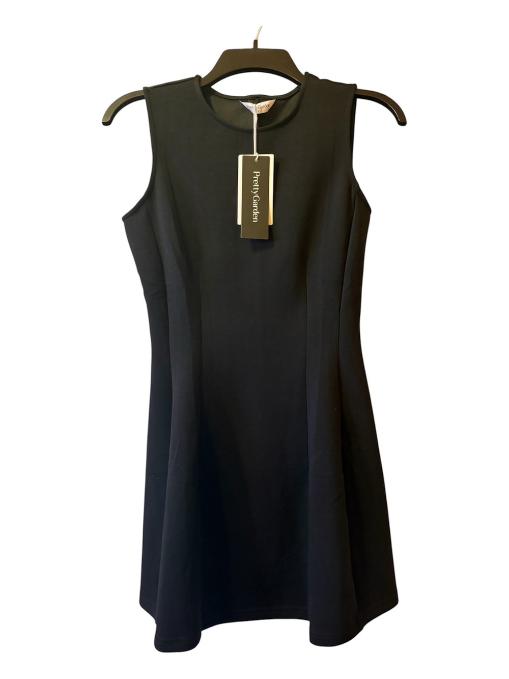 Elegant Little Black Sleeveless A-Line Dress